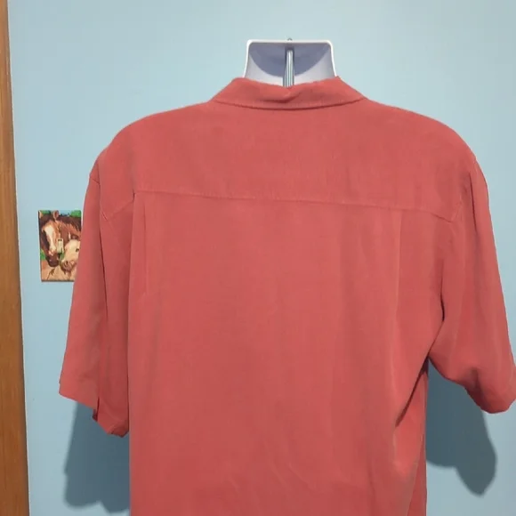 Tommy Bahama Men's Coral Button Down Shirt - Picture 3 of 6